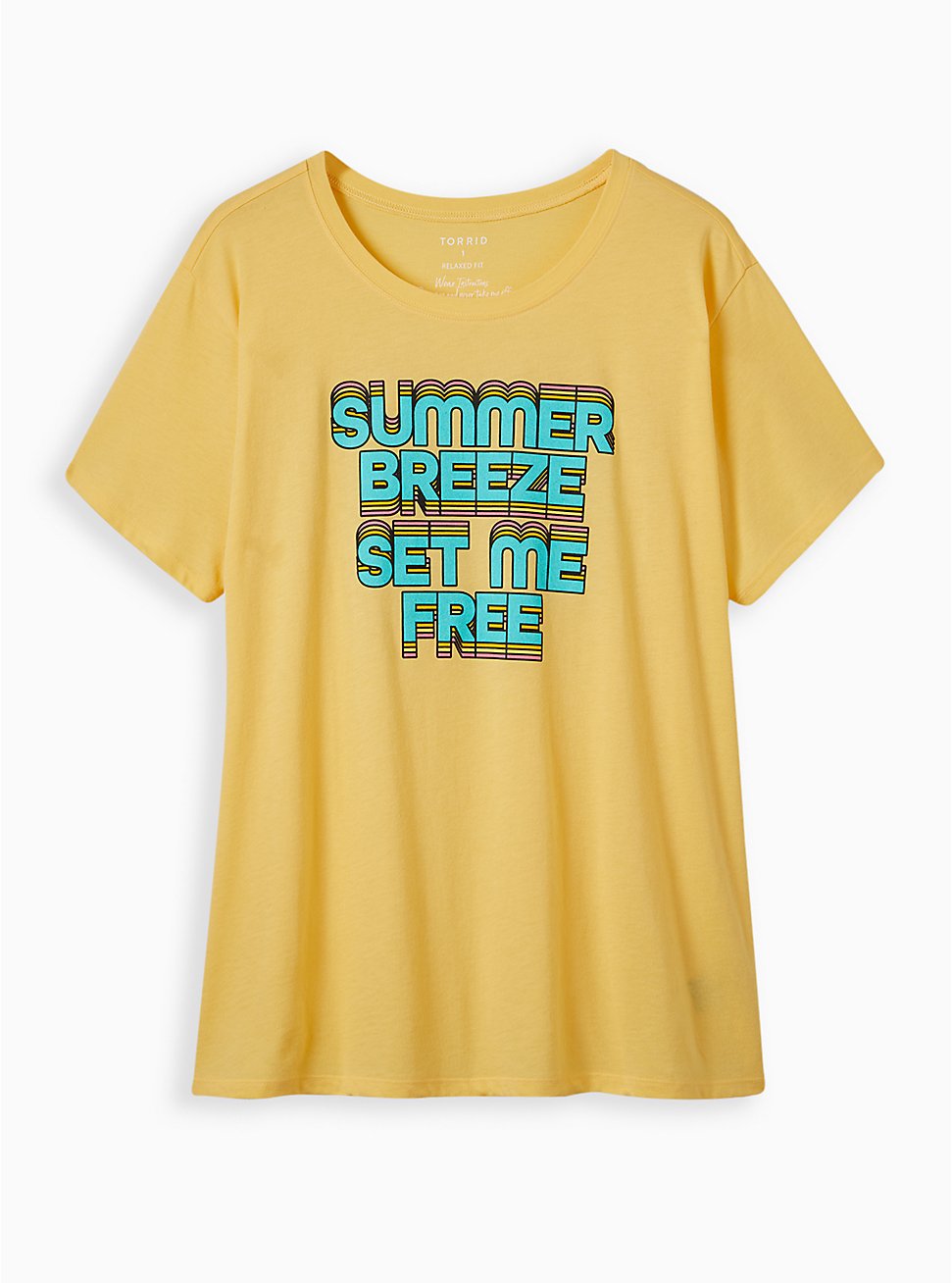 Relaxed Tee - Signature Jersey Summer Yellow, SUNDRESS, hi-res