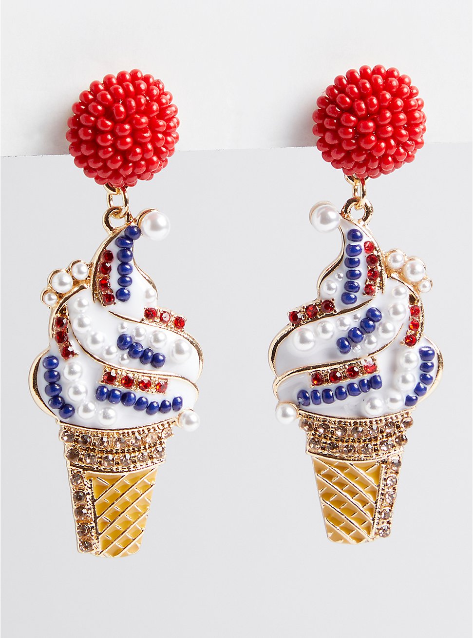 Soft Serve Cone Statement Earring, , hi-res