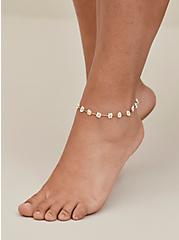 Daisy Beaded Anklets Set of 3 , , alternate