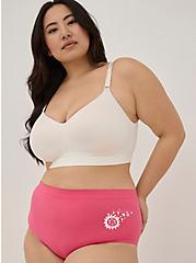 Plus Size Seamless Brief Panty - One Sun Pink, ONE WITH THE SUN pink, alternate