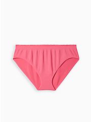 Seamless Smooth Mid-Rise Bikini Panty, FANDANGO PINK PINK, hi-res