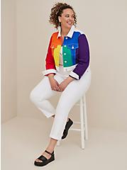 Always Proud Denim Jacket - Rainbow, OPTIC WHITE, alternate