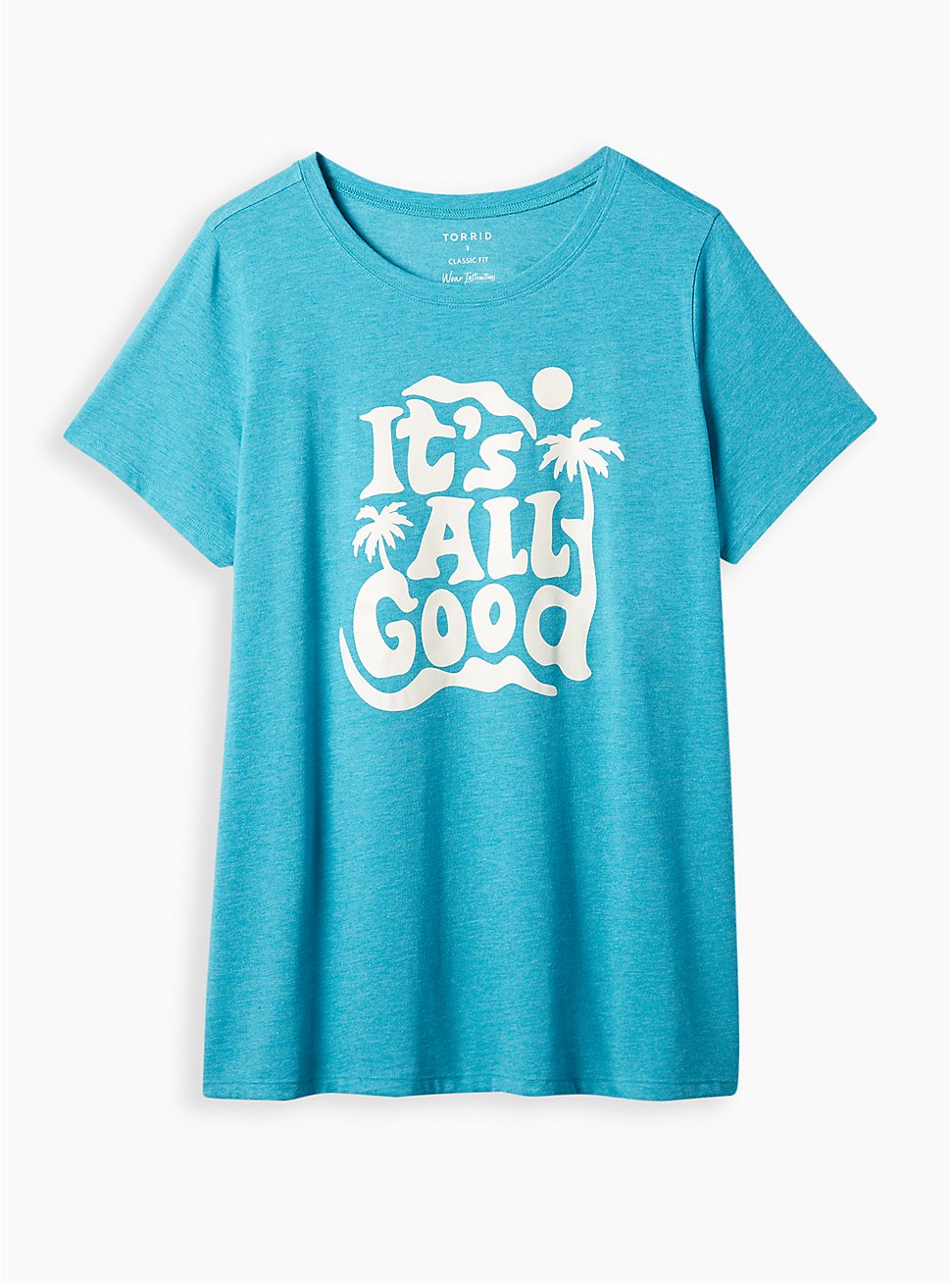 Everyday Tee - Signature Jersey All Good Teal Blue, ENAMEL BLUE, hi-res