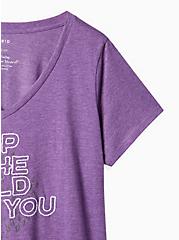 Girlfriend Tee – Signature Jersey Wild Purple, PURPLE, alternate