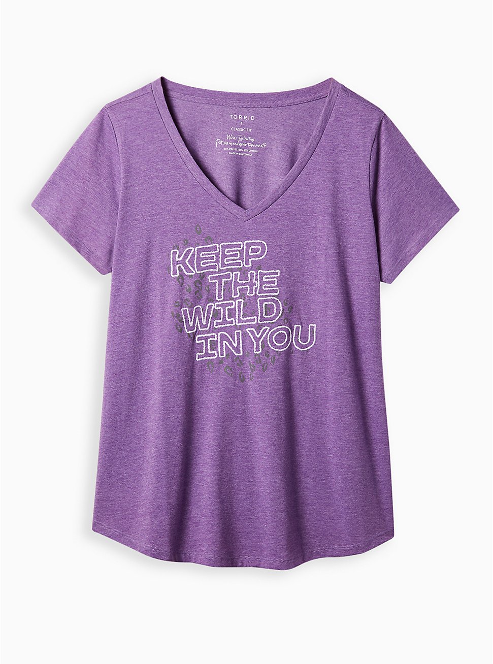 Girlfriend Tee – Signature Jersey Wild Purple, PURPLE, hi-res