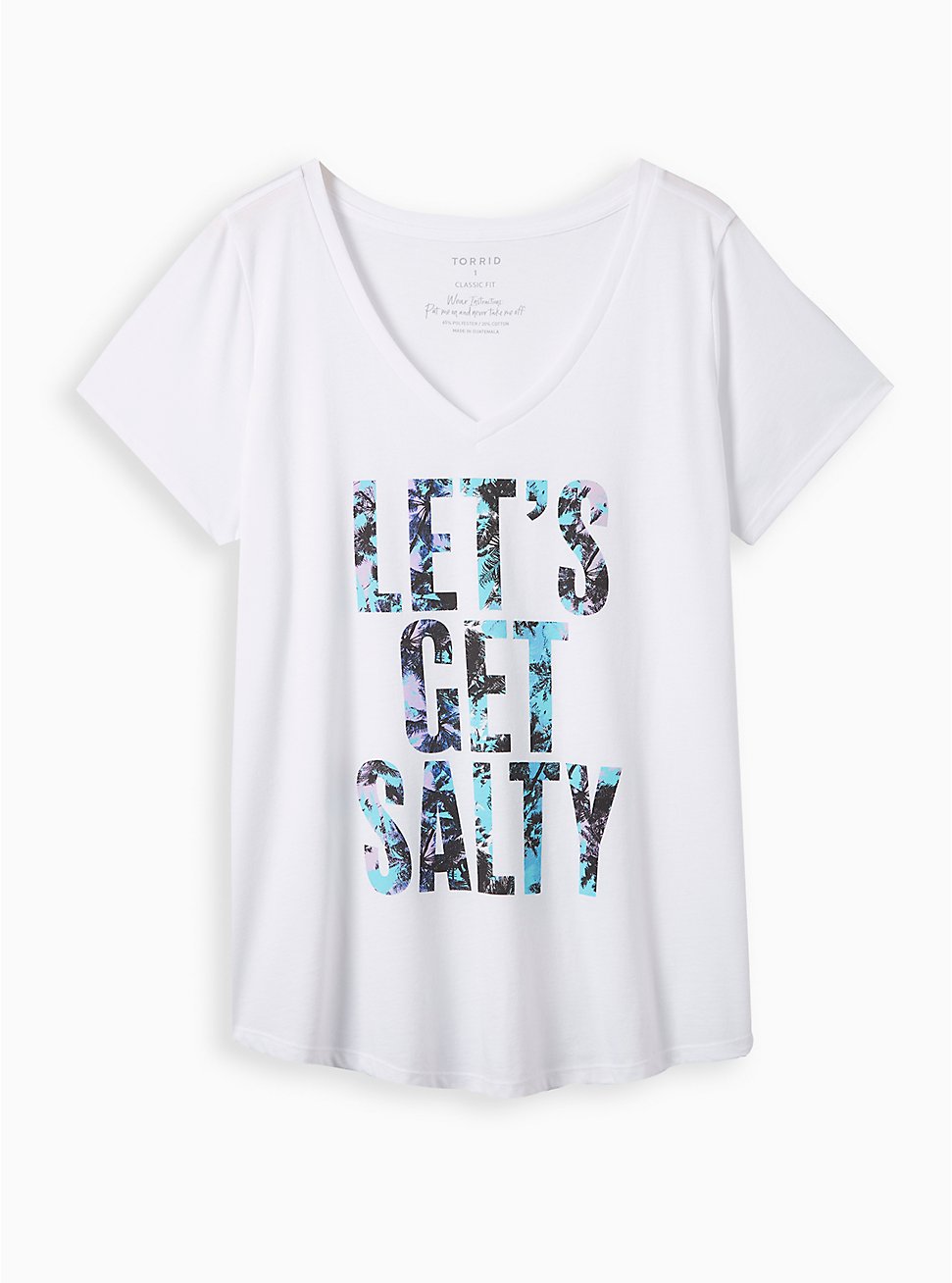 Plus Size Girlfriend Tee – Signature Jersey Salty White, BRIGHT WHITE, hi-res