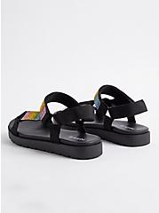 Plus Size Velcro Strap Sandal (WW), RAINBOW, alternate