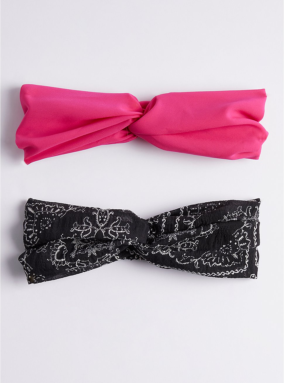 Soft Headbands Set of 2 - Pink & Black , , hi-res