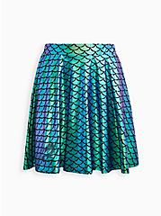 Disney The Little Mermaid Skater Skirt - Scuba Shiny Scale Multi, MULTI, hi-res