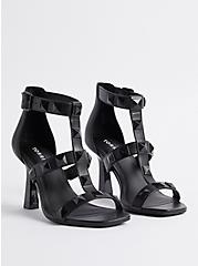 Studded Cage Stiletto Heel Sandal (WW), BLACK, hi-res