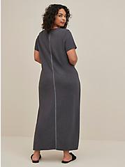 Maxi Cotton Cover-Up Dress, DEEP BLACK, alternate