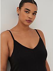 Plus Size Maxi Sleep Dress - Jersey Black, DEEP BLACK, alternate