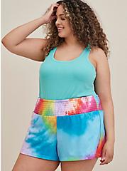 Plus Size Cover Up Tank -  Super Soft Rib Wash Teal, TEAL, hi-res