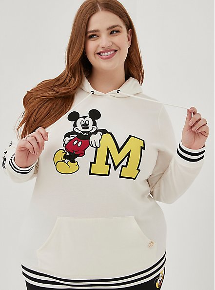 Disney Micky Mouse Pullover Hoodie - Cozy Fleece Cream , CLOUD DANCER, hi-res