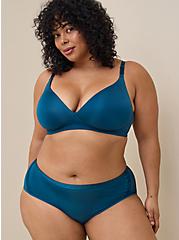 Wire-Free Plunge Lightly Lined Smooth 360° Back Smoothing™ Bra, LEGION BLUE, alternate