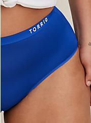 Plus Size Active Brief Panty - Microfiber Logo Blue, SURF THE WEB BLUE, alternate
