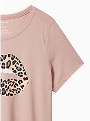 Everyday Tee - Signature Jersey Leopard Lips Pink, DUSTY QUARTZ, alternate
