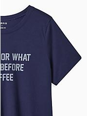 Plus Size Everyday Tee - Signature Jersey Before Coffee Navy, PEACOAT, alternate