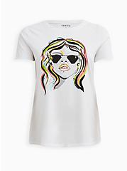 Plus Size Everyday Tee - Signature Jersey Reflections White, BRIGHT WHITE, hi-res