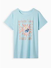 Plus Size Everyday Tee - Signature Jersey Vibin Out Blue, BLUE, hi-res