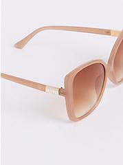 Plus Size Oversized Square Sunglasses - Blush Lens , , alternate