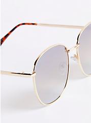 Rounded Square Aviator - Brown, , alternate