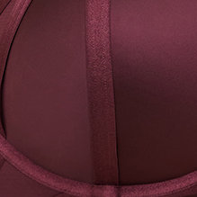 Plus Size Strappy Satin Cheeky Panty With Keyhole Back, WINETASTING, swatch