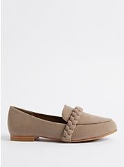 Plus Size Braided Twist Loafer - Taupe (WW), TAUPE, alternate