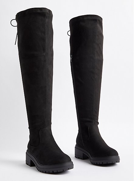 Plus Size Over The Knee Boot - Black (WW), BLACK, hi-res