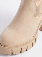 Chelsea Bootie - Faux Leather Beige (WW), NATURAL, alternate
