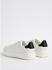 Chunky Lace-Up Sneaker - White & Black (WW), WHITE, alternate