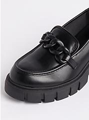 Plus Size Lug Sole Loafer - Black (WW), BLACK, alternate