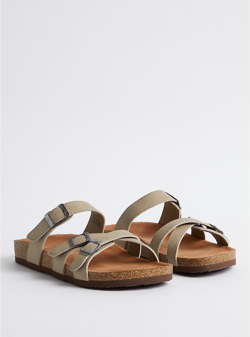 Strappy Cord Footbed Sandal - Silver (WW), TAUPE, hi-res
