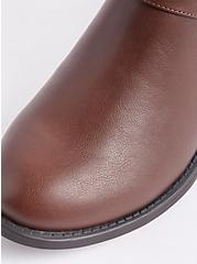 Plus Size Side Buckle Knee Boot (WW) - Dark Brown, BROWN, alternate