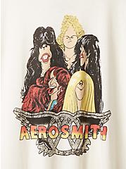 Plus Size Aerosmith Classic Fit Crew Tee - Cotton Ivory, EGGNOG, alternate