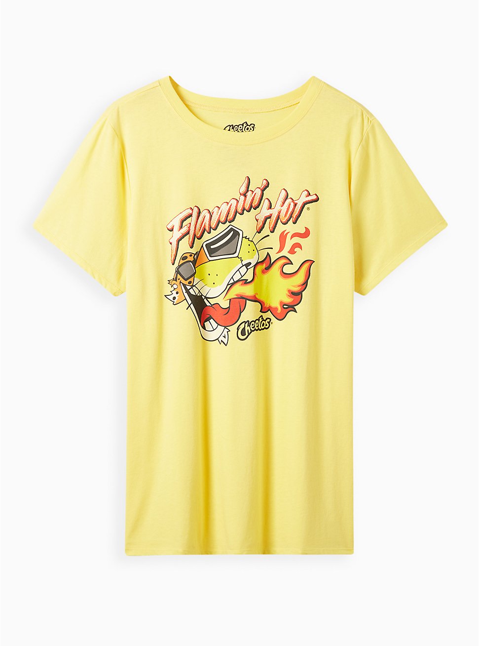 Plus Size Classic Fit Crew Tee – Cotton Hot Cheetos Chester Yellow, SUNDRESS: YELLOW, hi-res