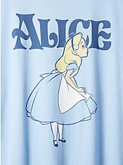 Classic Fit Crew Tee - Cotton Alice in Wonderland Blue, BLUE, alternate