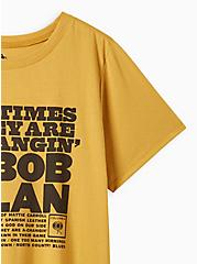 Plus Size Bob Dylan Classic Fit Crew Tee - Cotton Golden Yellow , GOLDEN YELLOW, alternate