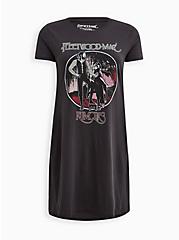 Fleetwood Mac Split Tunic Tee - Cotton Vintage Black , VINTAGE BLACK, hi-res