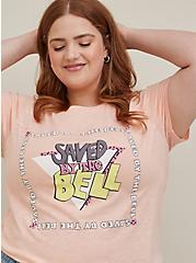 Universal Saved By The Bell Classic Crew Top - Cotton Peach, GREY, alternate