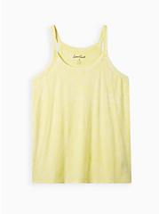 Plus Size LoveSick Tank - Mineral Wash Yellow, YELLOW, hi-res