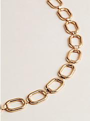 Oval Link Chain Belt, GOLD, alternate