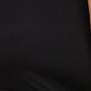 Plus Size Mini Studio Knit Halter Skater Dress, DEEP BLACK, swatch