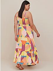 Tiered Maxi Dress - Super Soft Geometric Orange, GEO-MULTI, alternate