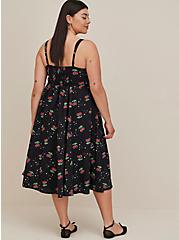 Plus Size Sweetheart Midi Dress - Poplin Cherry Black, CHERRIES BLACK, alternate