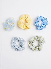 Plus Size Scrunchie Pack - Blue & Yellow, , hi-res