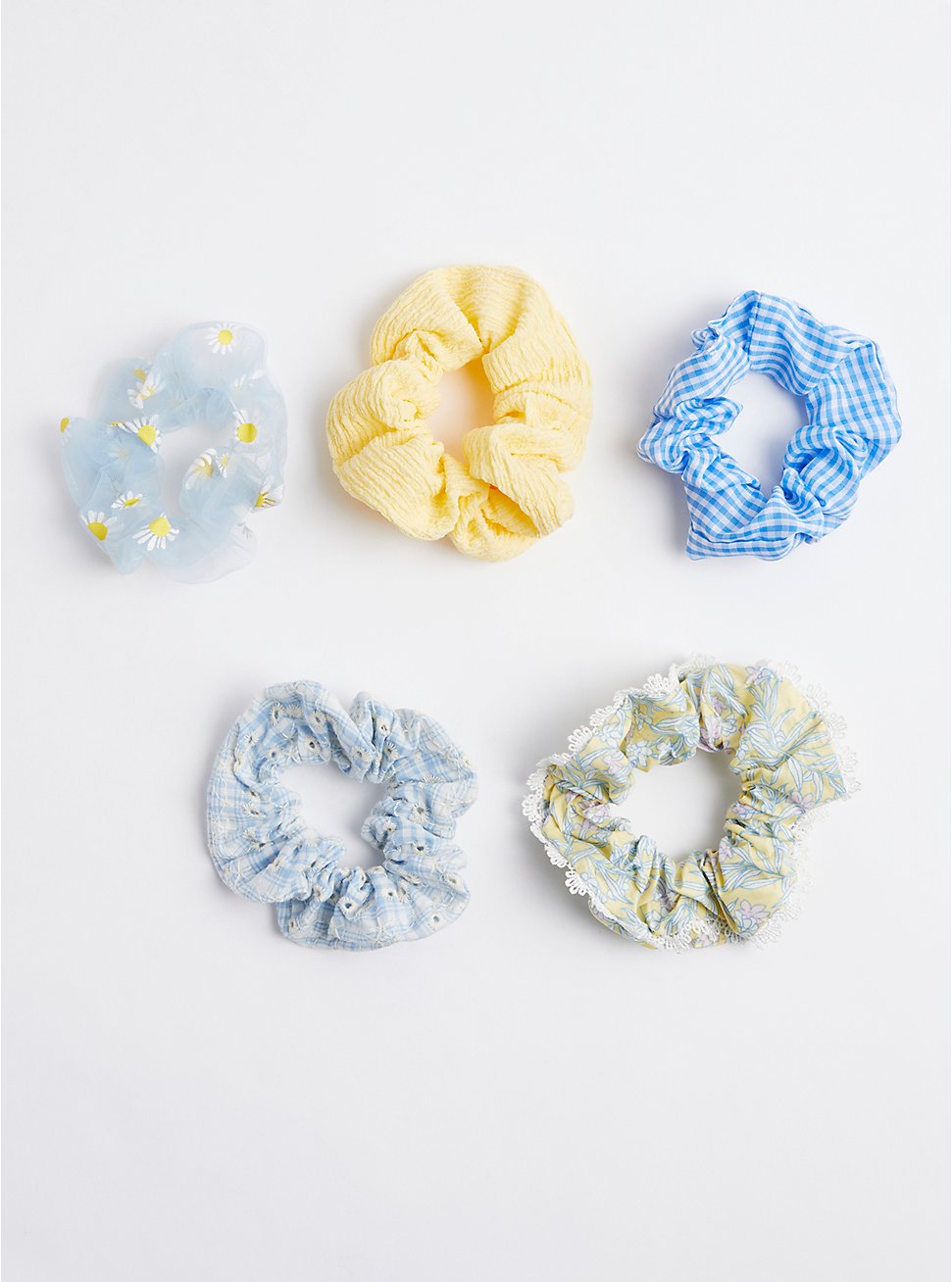 Scrunchie Pack - Blue & Yellow, , hi-res