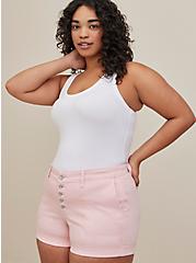Plus Size Military Short - Twill Pink, ROSE SHADOW, alternate