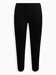 Plus Size Comfort Flex Waist High Rise Taper Pant - Twill Black, DEEP BLACK, hi-res