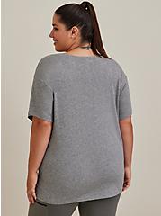 Plus Size Happy Camper Active Tee - Performance Cotton Find Your Soul Grey, HEATHER GREY, alternate